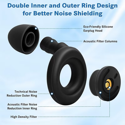 Premium Silicone Ear Plugs for Noise Reduction