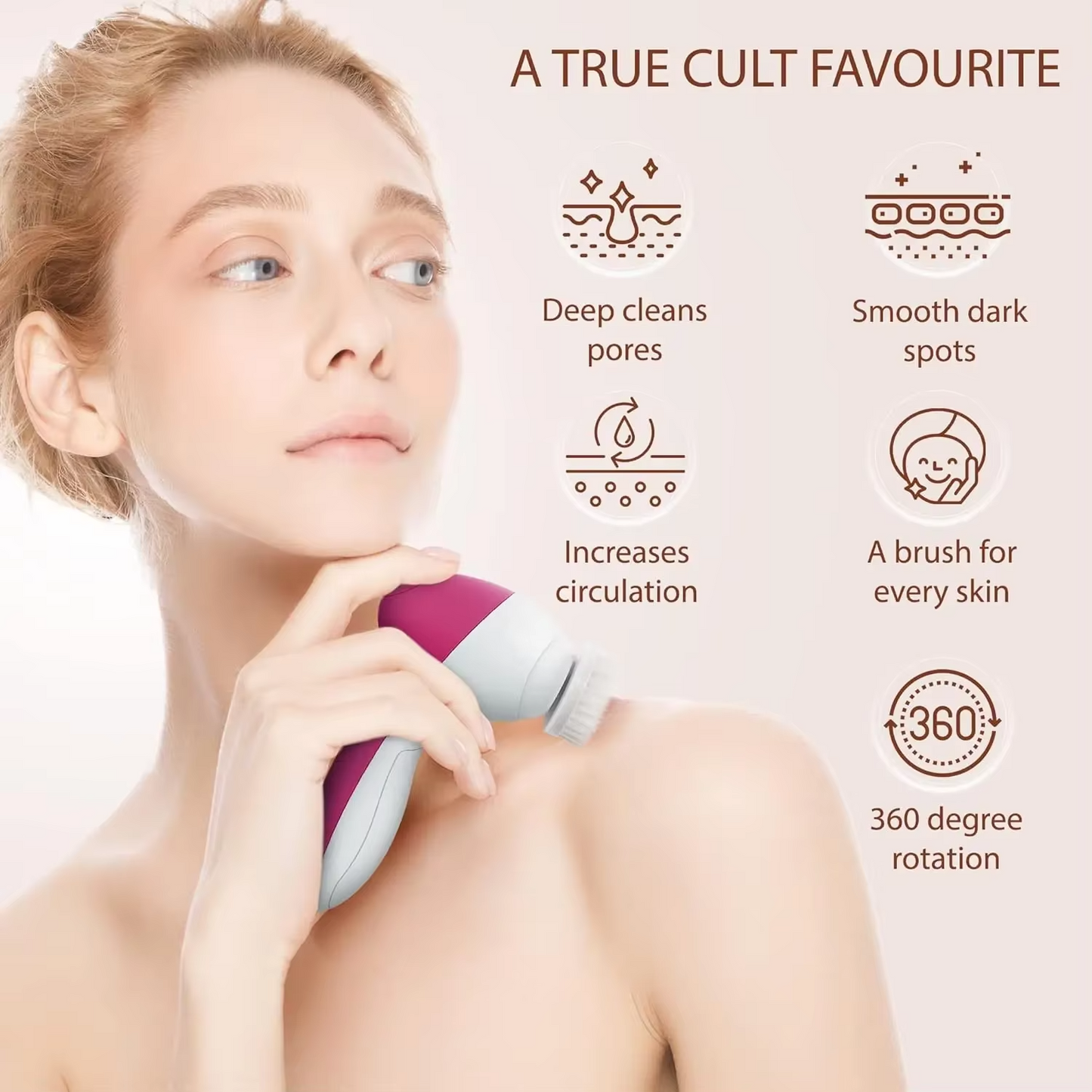 5-in-1 Facial Cleansing Brush